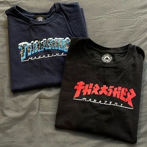2 Thrasher tshirts